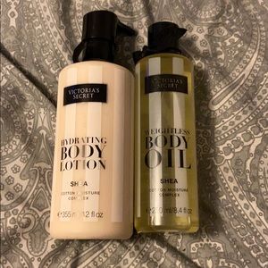 Victoria secret lotion and body oil